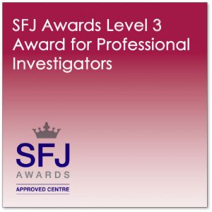 SFJ Awards Level 3 Award For Professional Investigators